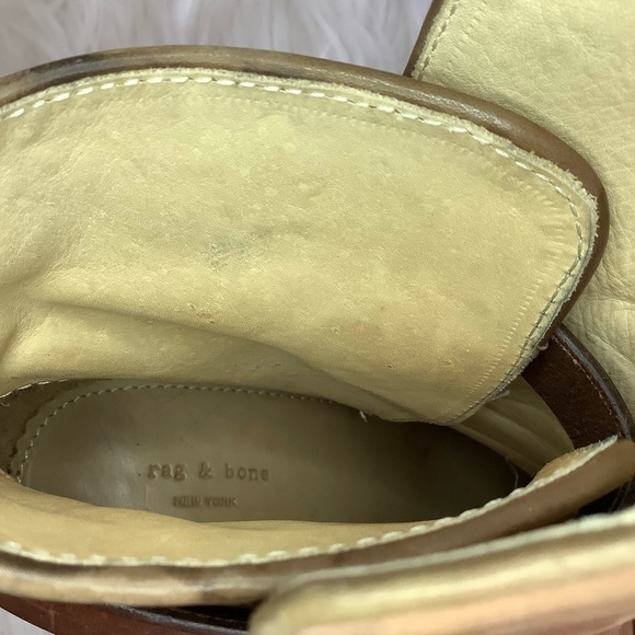 Rag & Bone Harrow Nubuck Suede Ankle Booties Sz-8 - Picture 8 of 11